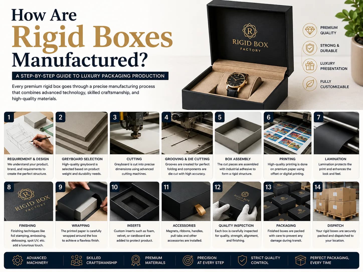 How Are Rigid Boxes Manufactured? A Step-by-Step Guide to Luxury Packaging Production
