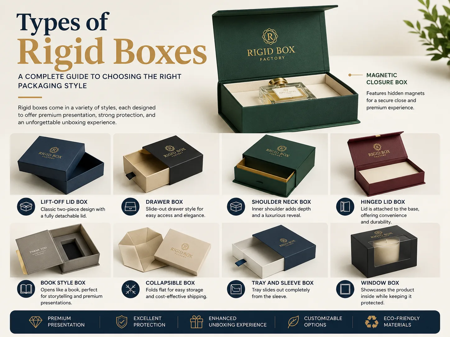 Types of Rigid Boxes: A Complete Guide to Choosing the Right Packaging Style